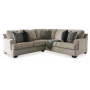 Bovarian Right Arm Facing Sofa With Corner Wedge 2 Pc Sectional Stone, 102"
