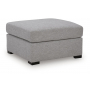 UrbanCrest Oversized Accent Ottoman Pewter