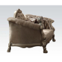 Dresden - Loveseat - Bone Velvet & Gold Patina