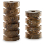 Emsleyfield - Tan - Candle Holder Set (Set of 2), 3"