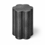 Lotus - Iron End / Side Table - Black, 14"