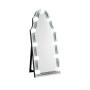 Noralie - Accent Floor Mirror - Mirrored & Faux Diamonds - Wood