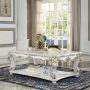 Vendome - Square Coffee Table - Antique Pearl, 50"