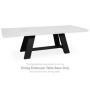 Maple Harbor Rectangular Dining Extension Table Base Brown / Black, 64"