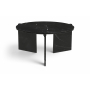 Vernazza - Genuine Marble Coffee Table - Black, 32"