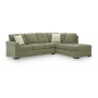 Bridgepoint 2-Piece Sectional With RAF Corner Chaise Moss, 115"