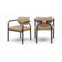 Serava - Vegan Leather Upholstered Dining Chair (Set of 2) - Tan - Light Brown