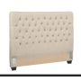Chloe - Upholstered Full Panel Headboard - Oatmeal
