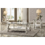 Versailles - Coffee Table - Cherry Oak & Clear Glass, 47"