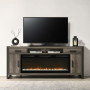 Fireplace TV Consoles - 686 78" Console With Fire FTS