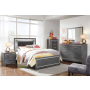 Lodanna - Gray - 7 Pc. - Dresser, Mirror, Chest, Full Panel Bed, Nightstand