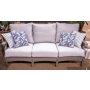 Cove Beach Sofa With Cushion Gray, 79.75"