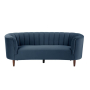 Millephri - Sofa - Blue Velvet - Blue, 81"