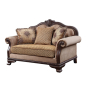 Chateau De Ville - Loveseat - Fabric & Espresso Finish