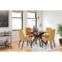 Lyncott - Brown / Yellow - 5 Pc. - Dining Room Table, 4 Side Chairs