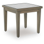 Rainier Ranch - Brown / Beige - Square End Table, 23.75"