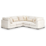 Donelson Creek - Vanilla - 5-Piece Sectional, 120"