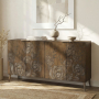 Eden - 4 Door Accent Cabinet - Brown - Light Brown