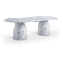 Cosenza - 96" Marble Finish Concrete Dining Table, 96"