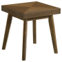 Westerly - Square Wood Side End Table - Walnut, 20.25"