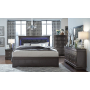 Pompei - 5 Piece Full Bedroom Set With LED