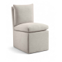Nelori - Linen Textured Performance Fabric Upholstered Dining Chair (Set of 2)