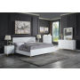Gaines - Eastern King Bed - White High Gloss Finish