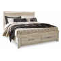Bellaby Platform Bed With 2 Storage Drawers Whitewash