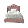 Reggie - Twin Bed - Pink Fabric