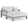 Hurley Park - Gray - Chaise Lounge With Cushion