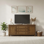 Harrison Heights - 76" TV Console - Brown - Dark Brown