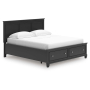 Lanolee Panel Storage Bed Black