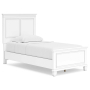 Fortman - White - Twin Panel Bed