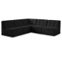 Relax - 5 Piece Modular Corner Armless Sectional, 94"