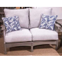 Cove Beach Loveseat With Cushion Gray