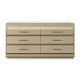 Genesis - Dresser With LED - Gold, 60.55" Wide