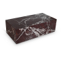 Bolzano - Marble Coffee Table - Dark Red, 48"