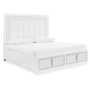 Chalanna - White - King Upholstered Storage Bed