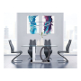 D1628 - 7 Piece Dining Room Set (Dining Table And 6 Dinning Chairs) - Silver - Pearl Silver