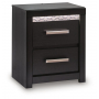 Brizmore Two Drawer Night Stand Black