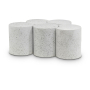 Dimple - 18" 5 Piece Modular Coffee Table - White Terazzo, 43.5"