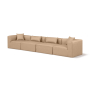 Cube - Modular 4 Seat Sofa - Tan, 144"