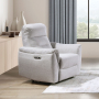 Eastre - Power Motion Recliner With USB Port - Beige Chenille - Beige
