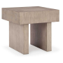 Jorlaina - Light Grayish Brown - Square End Table, 26"