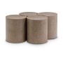 Dimple - 20" 4 Piece Modular Coffee Table - Taupe Terazzo, 46.5"