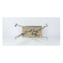 Barnard - Dining Table - Clear Glass & Mirrored Gold Finish, 79"