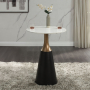 Jaramillo - Counter Height Table - Natural Marble Top & Black Finish, 28"