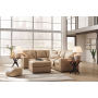 Bandon - Toffee - 3 Pc. - 2-Piece Sectional With Raf Loveseat, Ottoman
