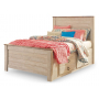 Willowton Panel Bed With 2 Storage Drawers Whitewash