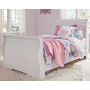 Anarasia - White - Twin Sleigh Bed